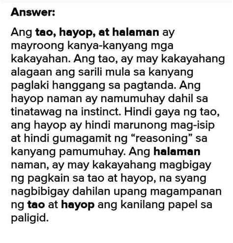 ano ang pagkakaiba ng hayop at tao brainly|ano ang pagkakaiba ng halaman hayop at tao .